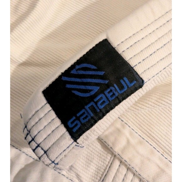 Sanabul Essential BJJ Jiu Jitsu Gi White Adult Size A0 MMA - Picture 4 of 7